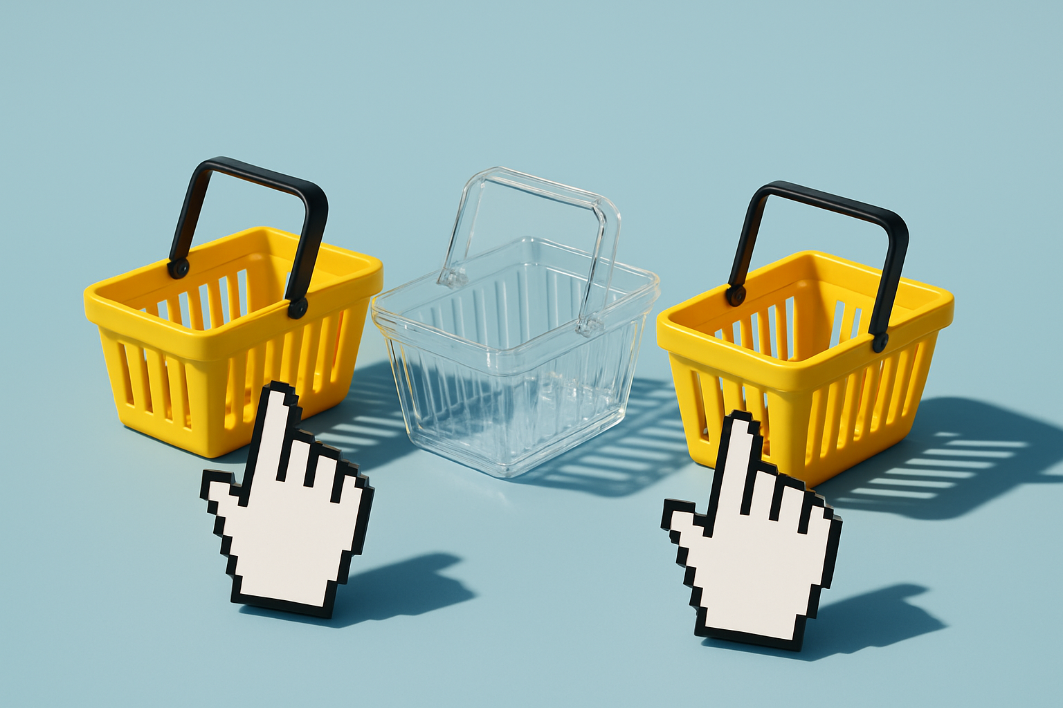An illustration of cart to show improved cart checkouts for this client.