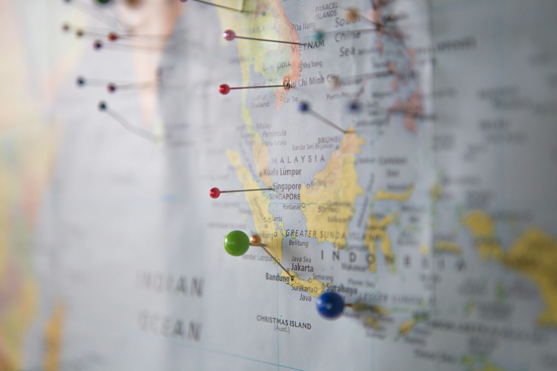 An image of online travel agency map
