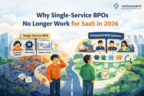 Why SaaS companies need integrated BPO services instead of single-service outsourcing.