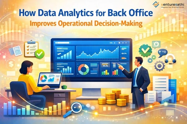 Data analytics for back office dashboard improving operational decision-making banner.