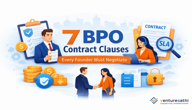 BPO contract clauses guide and outsourcing agreement checklist for founders.