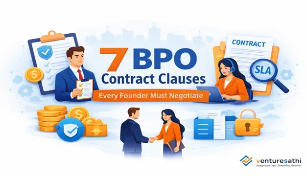 BPO contract clauses guide and outsourcing agreement checklist for founders.